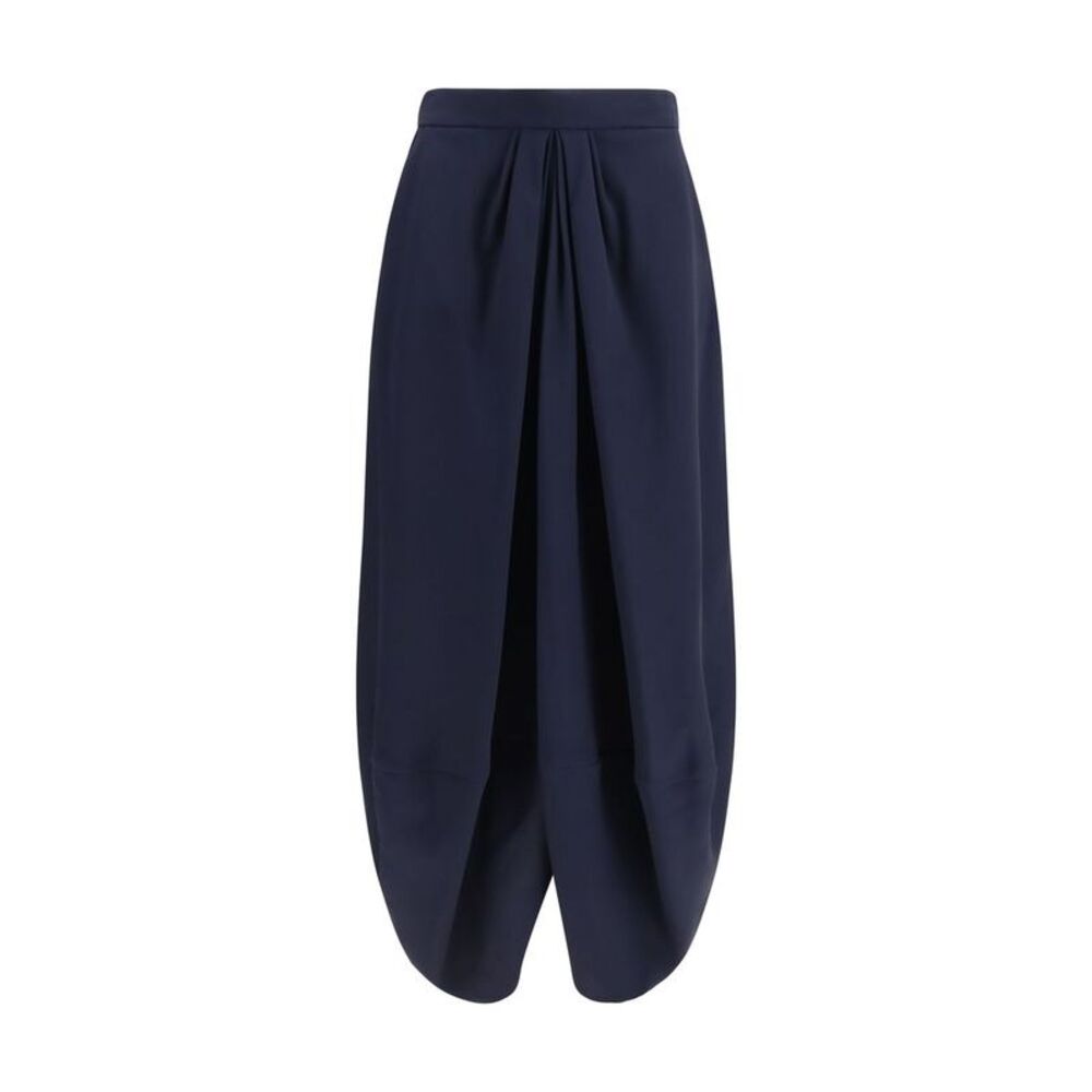 Giorgio Armani Blue Silk Long Women's Skirt